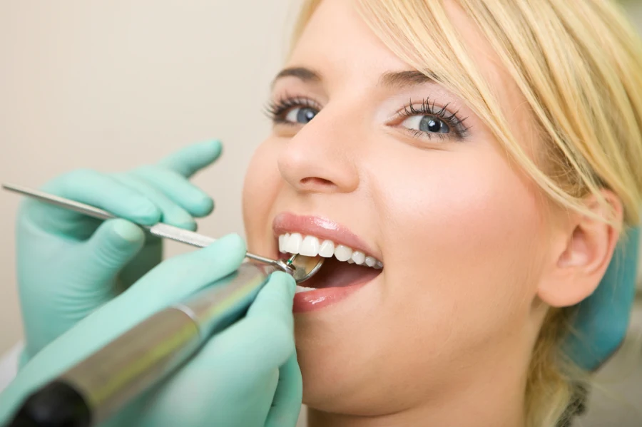 Patient receiving dental care from Dr. J. David Dudley & Associates
